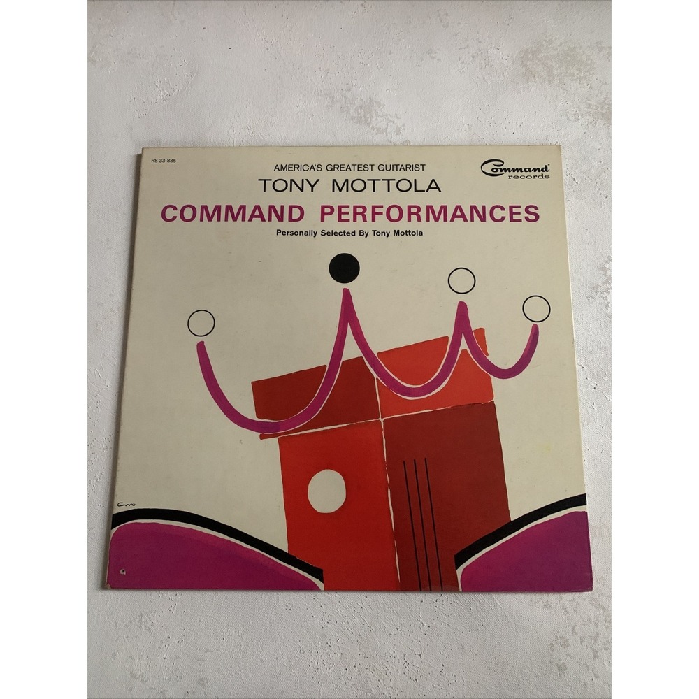 Tony Mottola - Command Performances LP Vinyl Record VG+